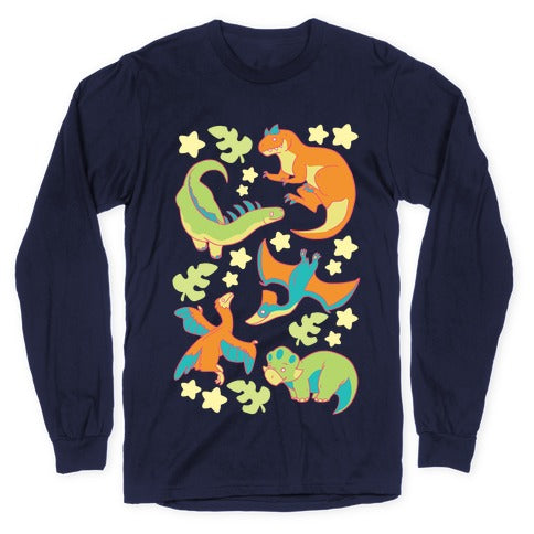 Funky Dinosaur Friends Longsleeve Tee